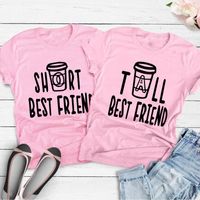 Women's Short Sleeve T-shirts Printing Casual Fashion Letter main image 5