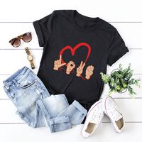 Women's Short Sleeve T-shirts Printing Casual Fashion Printing main image 1