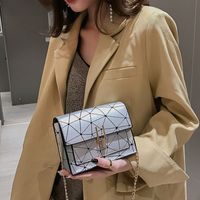 Summer Small Bag For Women  All-matching Shoulder Bag Oblique Bag Chic Laser Stitching Small Square Bag main image 3