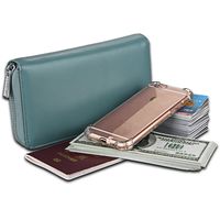 Organ Long Leather Card Case Anti-rfid Credit Card Case Multifunctional Wallet main image 6