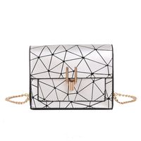 Summer Small Bag For Women  All-matching Shoulder Bag Oblique Bag Chic Laser Stitching Small Square Bag main image 2