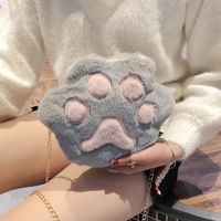 Plush New Korean Cute Bear Paw Chain Small Bag Chain Crossbody Bag main image 4