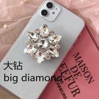 Pearl Airbag Diamond Telescopic Mobile Phone Electroplating Solid Color Mirror Bracket sku image 7