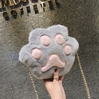 Plush New Korean Cute Bear Paw Chain Small Bag Chain Crossbody Bag main image 3