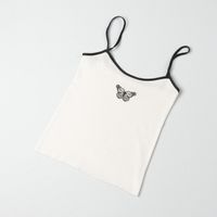 Solid Color Butterfly Camisole Knit Sling Sweater main image 7