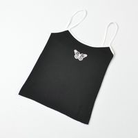 Solid Color Butterfly Camisole Knit Sling Sweater main image 6
