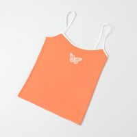 Einfarbiger Schmetterlings-camisole-strick-sling-pullover main image 8
