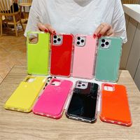 Simple Candy Color Transparent Protective Cover Wholesale Nihaojewelry main image 1