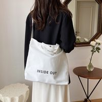 Women's Medium All Seasons Canvas Solid Color Fashion Square Magnetic Buckle Canvas Bag main image 2