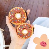 Creative Donut  Airpods Pro Bluetooth Wireless Earphone Case 2/3 Generation Silicone Drop-resistant Soft Case Applicable main image 1