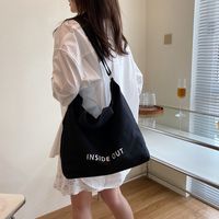 Women's Medium All Seasons Canvas Solid Color Fashion Square Magnetic Buckle Canvas Bag main image 3