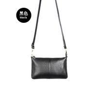 New Leather Ultra-thin Zipper Lychee Pattern European And American One-shoulder Messenger Bag Envelope Bag sku image 16