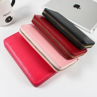 Women's All Seasons Pu Leather Solid Color Basic Square Zipper Long Wallet main image 3