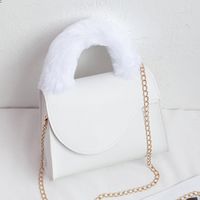Women's Mini Pu Leather Solid Color Fashion Square Flip Cover Crossbody Bag sku image 1