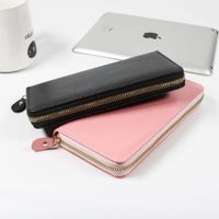 Women's All Seasons Pu Leather Solid Color Basic Square Zipper Long Wallet main image 4