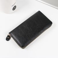 Women's All Seasons Pu Leather Solid Color Basic Square Zipper Long Wallet sku image 2