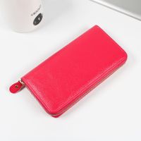 Women's All Seasons Pu Leather Solid Color Basic Square Zipper Long Wallet sku image 3