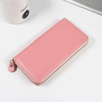 Women's All Seasons Pu Leather Solid Color Basic Square Zipper Long Wallet main image 1
