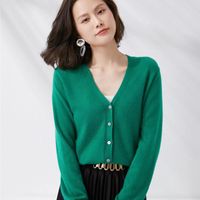 Women's Knitwear Long Sleeve Sweaters & Cardigans Fashion Solid Color main image 3