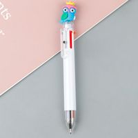 Cute Cartoon Student Stationery 6 Color Plastic Ballpoint Pen sku image 12