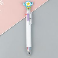 Cute Cartoon Student Stationery 6 Color Plastic Ballpoint Pen sku image 13