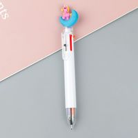 Cute Cartoon Student Stationery 6 Color Plastic Ballpoint Pen sku image 8