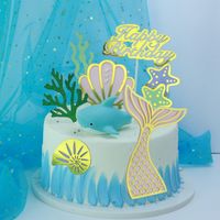 Mermaid Fish Paper Party Cake Decorating Supplies main image 3