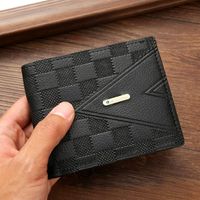 Men's Lattice Pu Leather Open Wallets main image 3