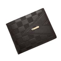 Men's Lattice Pu Leather Open Wallets main image 2