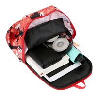 Unisex Medium Polyester Leaves Streetwear Oval Zipper Functional Backpack main image 2