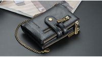 Men's Letter Pu Leather Metal Button Zipper Wallets main image 2