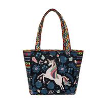 Women's Fashion Animal Canvas Shopping Bags sku image 9