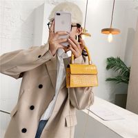 Women's Small Pu Leather Solid Color Fashion Square Magnetic Buckle Crossbody Bag main image 3
