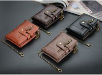 Men's Letter Pu Leather Metal Button Zipper Wallets main image 1