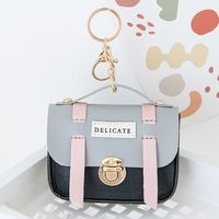 Women's Solid Color Pu Leather Lock Clasp Coin Purses sku image 3