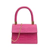Women's Small Pu Leather Solid Color Fashion Square Magnetic Buckle Crossbody Bag main image 2