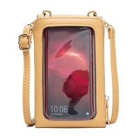 Factory Direct Sales 2022 New Touch Screen Phone Bag Women's Japanese And Korean Partysu Leaf Buckle Simple Vertical Shoulder Bag main image 2