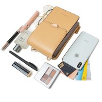 Factory Direct Sales 2022 New Touch Screen Phone Bag Women's Japanese And Korean Partysu Leaf Buckle Simple Vertical Shoulder Bag main image 5