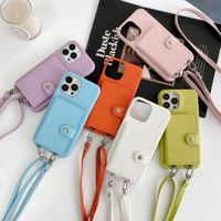 Fashion Solid Color Pc Pu Leather   Phone Cases main image 3