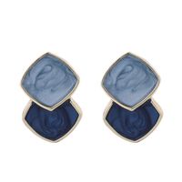 Simple Style Geometric Alloy Enamel Women's Ear Studs main image 2