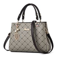 Women's Large Spring&summer Pu Leather Classic Style Diana Bag Handbag sku image 4