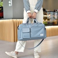 Unisex Fashion Solid Color Nylon Waterproof Duffel Bags main image 3
