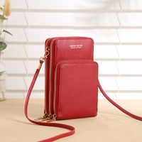 Women's All Seasons Pu Leather Classic Style Phone Wallet sku image 1