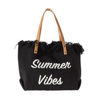 Women's Large Canvas Letter Solid Color Streetwear Square Magnetic Buckle Shoulder Bag Canvas Bag Tote Bag sku image 5