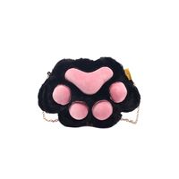 Women's Small Plush Solid Color Cute Zipper Crossbody Bag main image 3