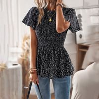 Mujeres Blusa Manga Corta Blusas Casual Floral Ditsy sku image 8