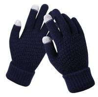 Women's Fashion Solid Color Polyacrylonitrile Fiber Gloves 1 Pair sku image 2