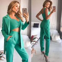 Women's Long Sleeve Blazers Business Solid Color main image 2
