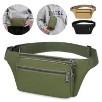 Men's Classic Style Solid Color Oxford Cloth Waist Bags main image 3