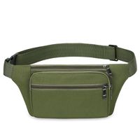 Men's Classic Style Solid Color Oxford Cloth Waist Bags sku image 3